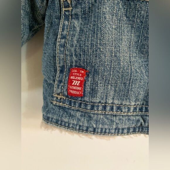 Mish Jeans Mish Boys Faux Fur Lined Denim Jacket Size 12MOS - Picture 4 of 9